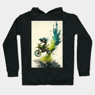 Dirt Bike Paint Splash Style Hoodie